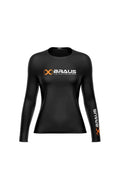 Ranked Women’s No Gi Rash Guard Long Sleeve Black