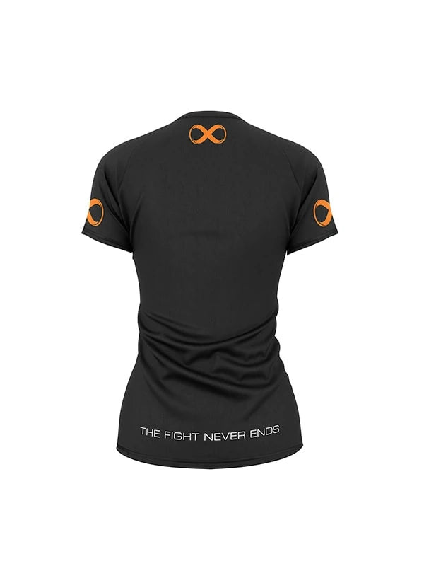Ranked Women's No Gi Rash Guard Short Sleeve Black