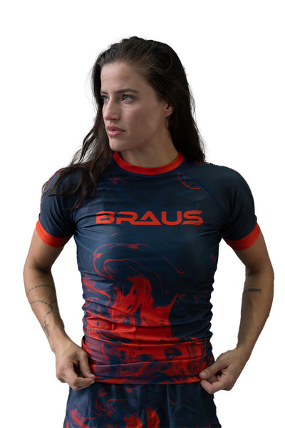 Volcano Women's No Gi Rash Guard Short Sleeve