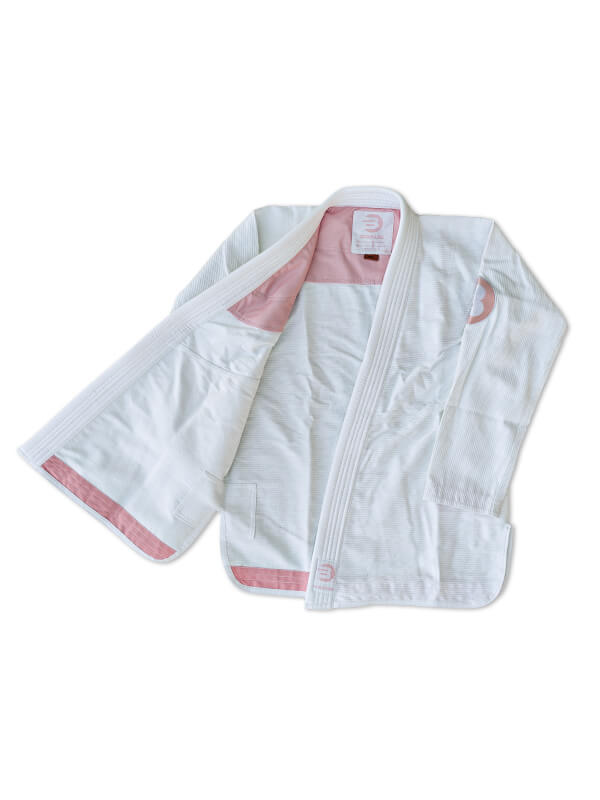 Braus Fight Just B Pink Element Womens Gi White