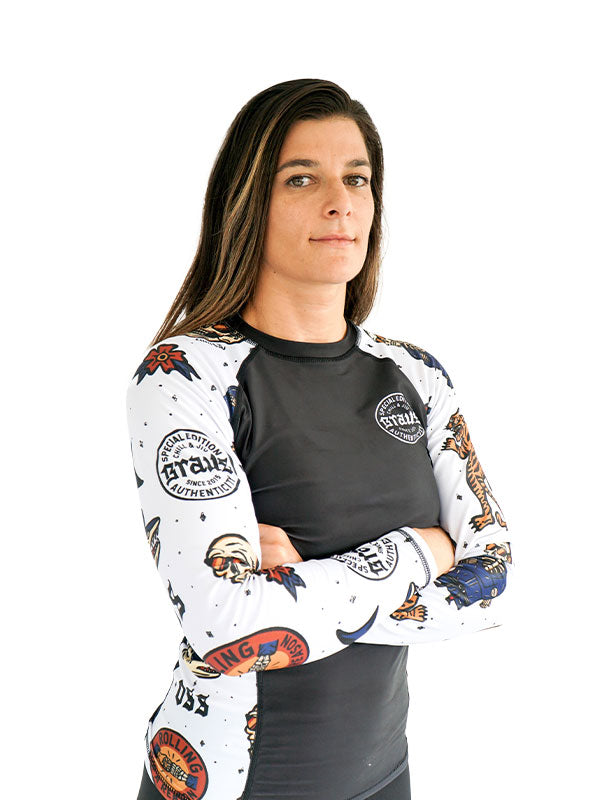 Braus Fight Chill and Jiu No Gi Rash Guard Black