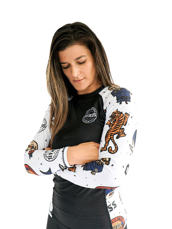 Braus Fight Chill and Jiu No Gi Rash Guard Black