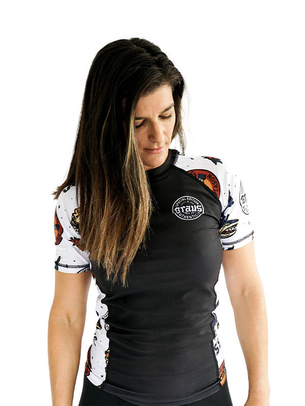 Chill and Jiu Women's No Gi Rash Guard Short Sleeve