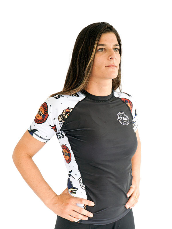 Chill and Jiu Women's No Gi Rash Guard Short Sleeve