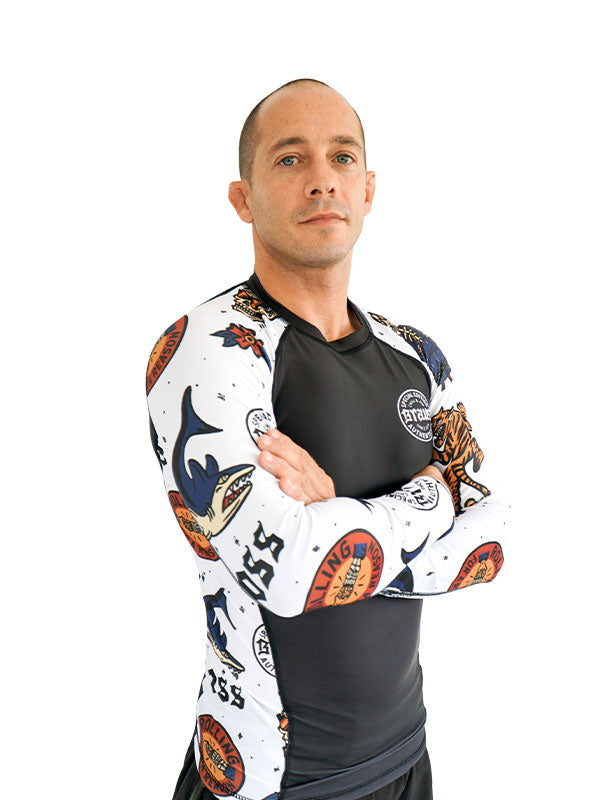 Braus Fight Chill and Jiu No Gi Rash Guard Black