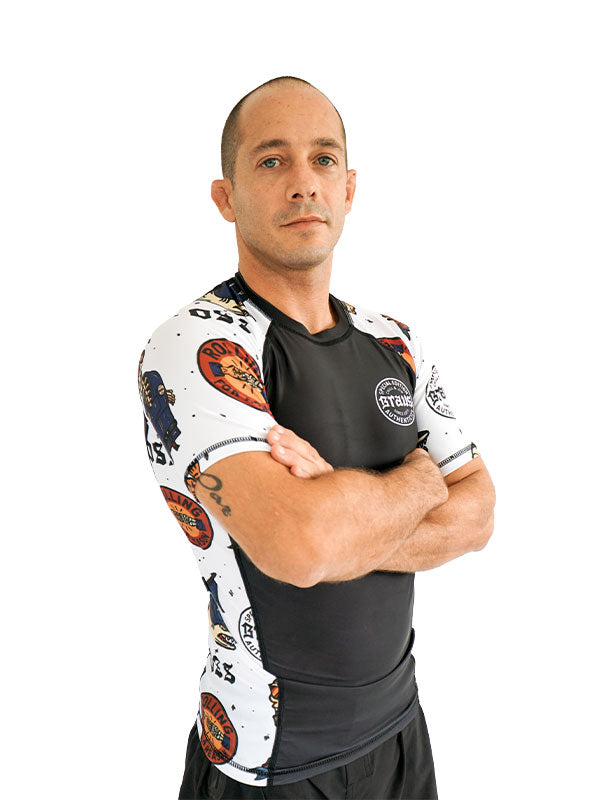 Braus Fight Chill and Jiu No Gi Rash Guard Black